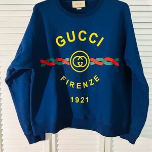 Gucci Blue Logo Sweater